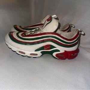 Nike Mens Air Max 97 White Red Green white Mexico or Italy very good custom 11.5
